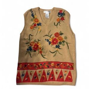JH Collectibles Tan Knit Vest